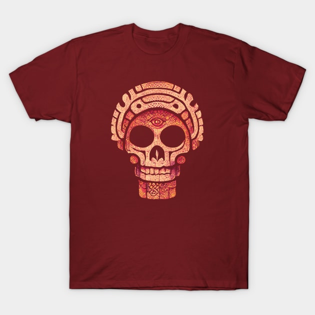 Mayan Tribal Skull T-Shirt by TMBTM